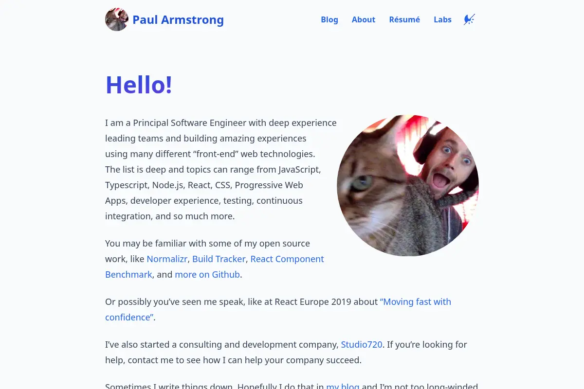 Paul Armstrong - Web Developer