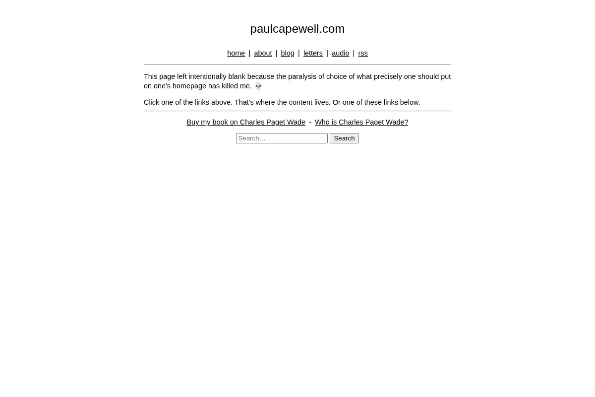 Paul Capewell's website
