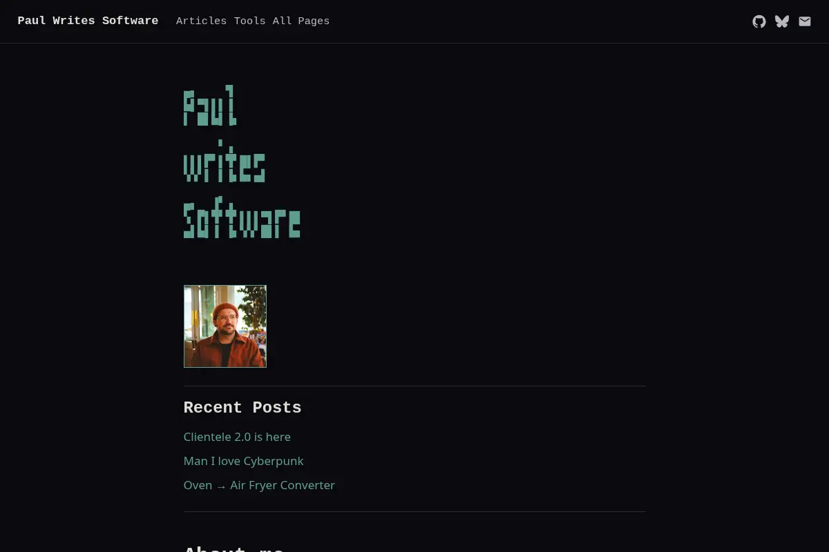 Paul Writes Software