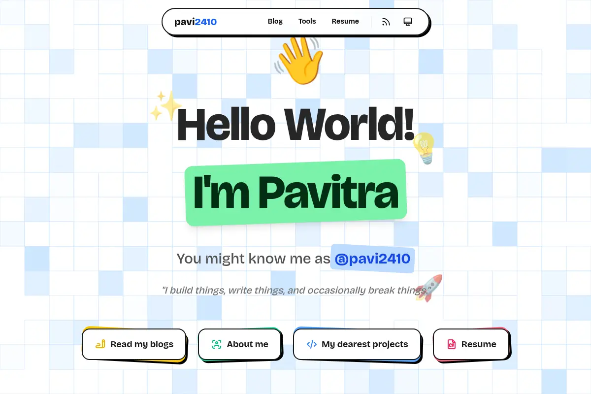 Pavitra Golchha - Software Developer