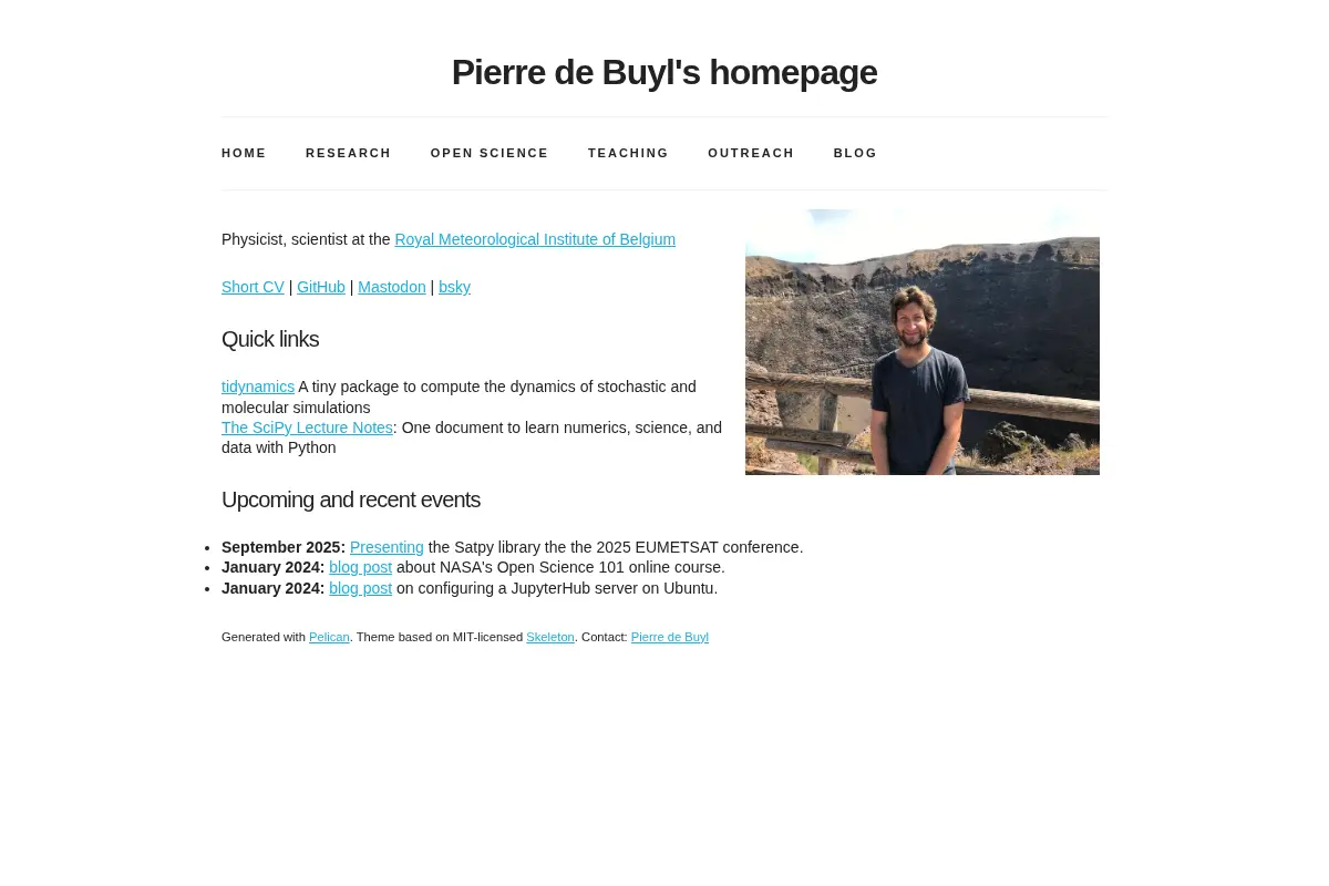 Pierre de Buyl's homepage