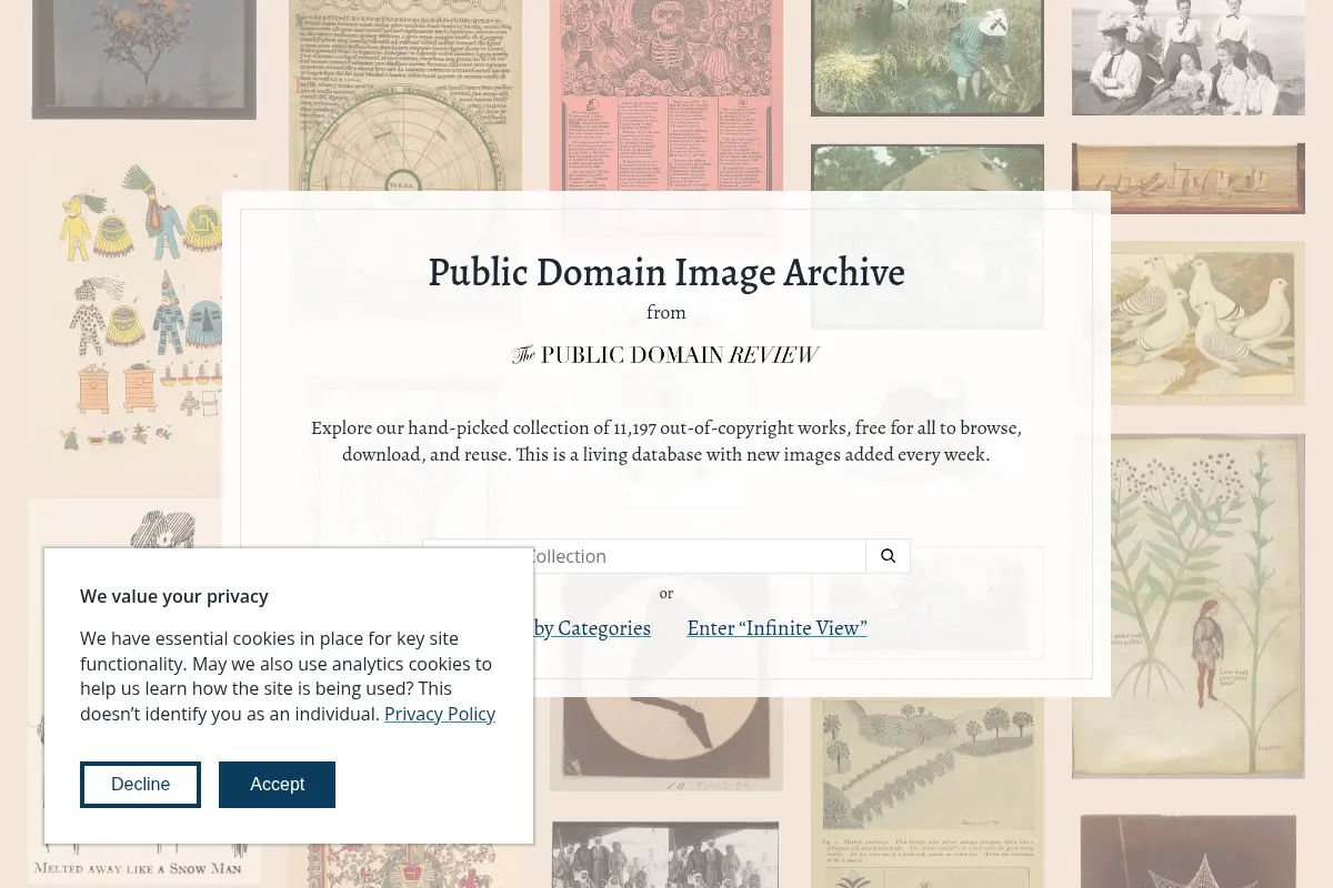 Public Domain Image Archive