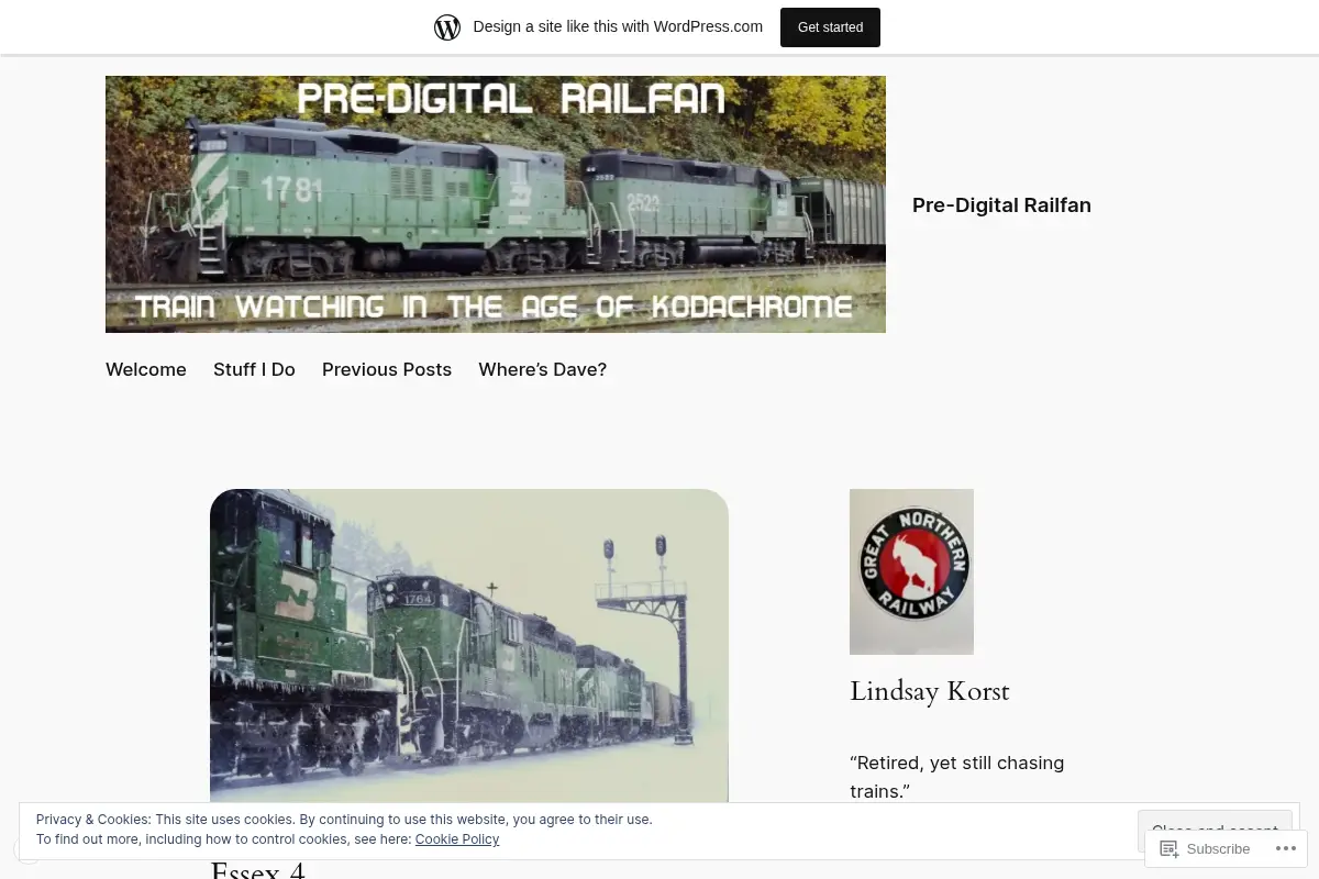 Pre-Digital Railfan