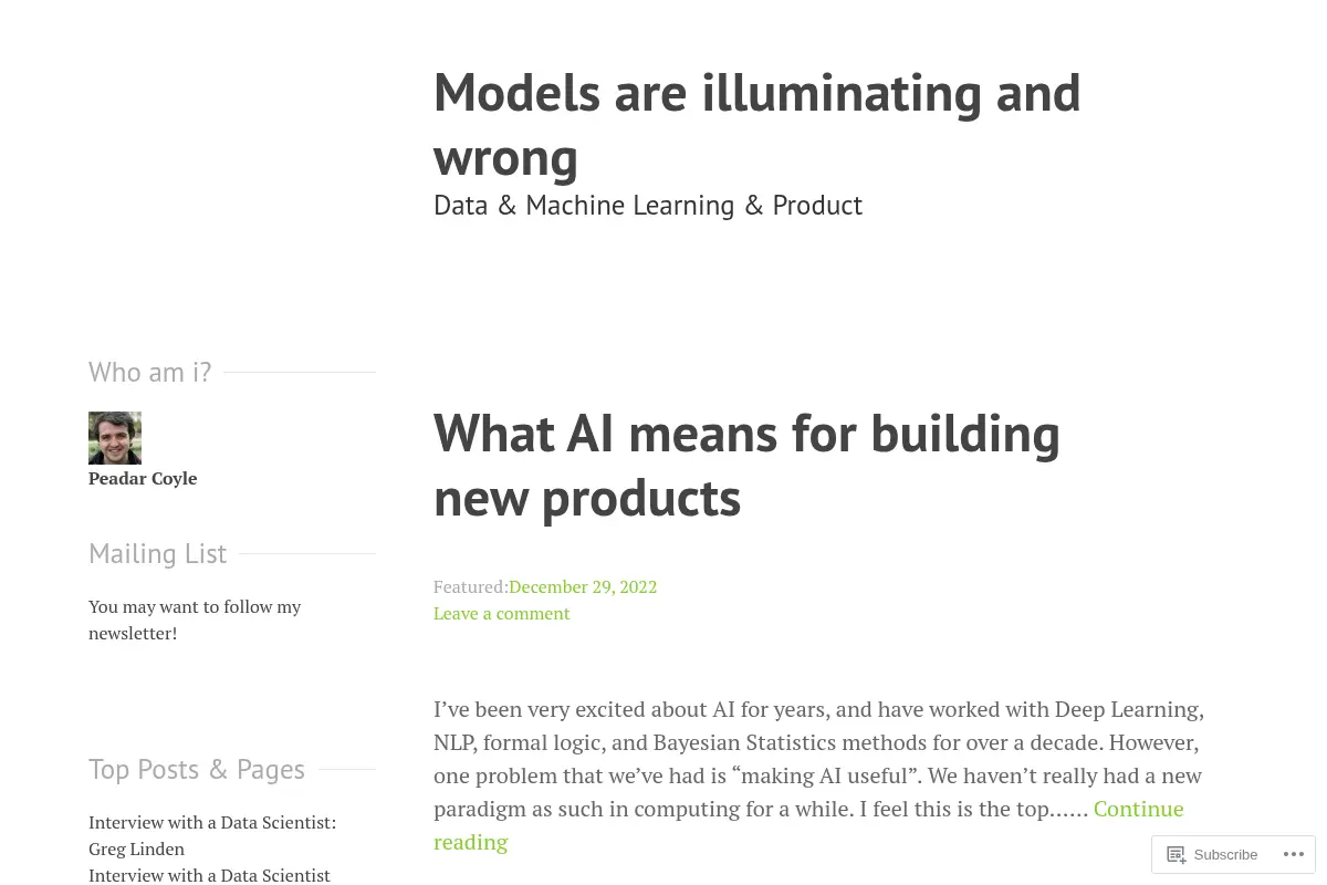 Models are illuminating and wrong – Data & Machine Learning & Product