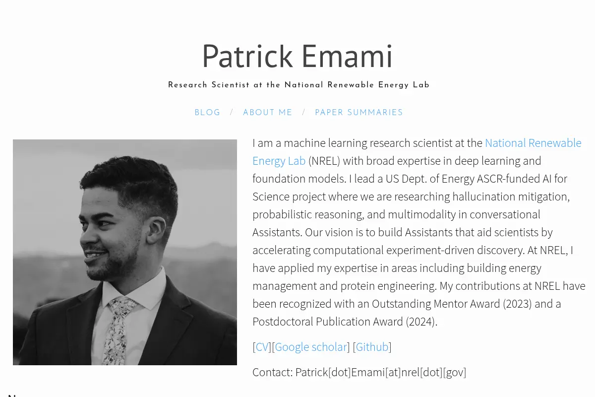 Patrick Emami - Research Scientist