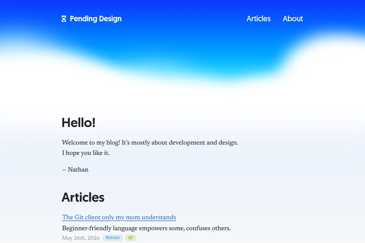 Pending Design