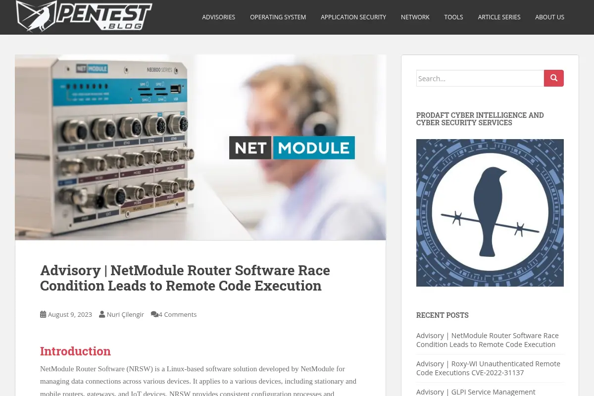 Pentest Blog – Inn for security folks