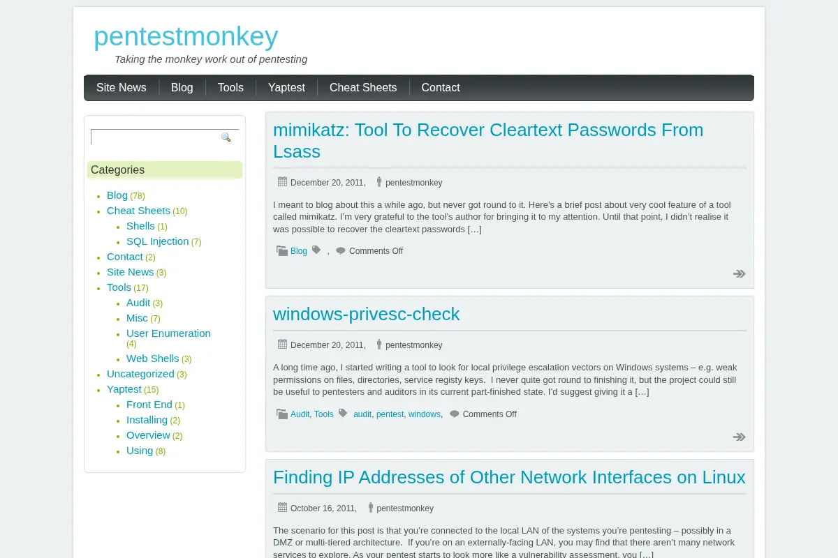 pentestmonkey