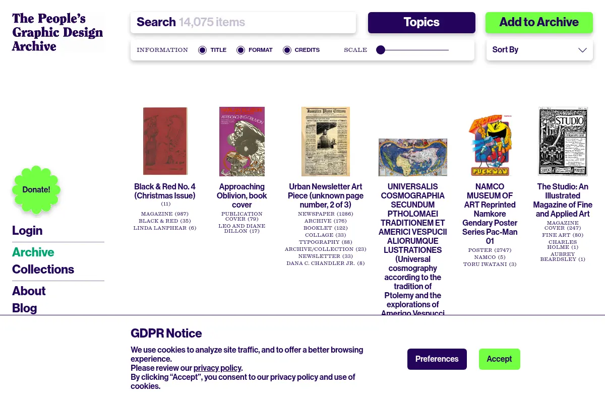People’s Graphic Design Archive