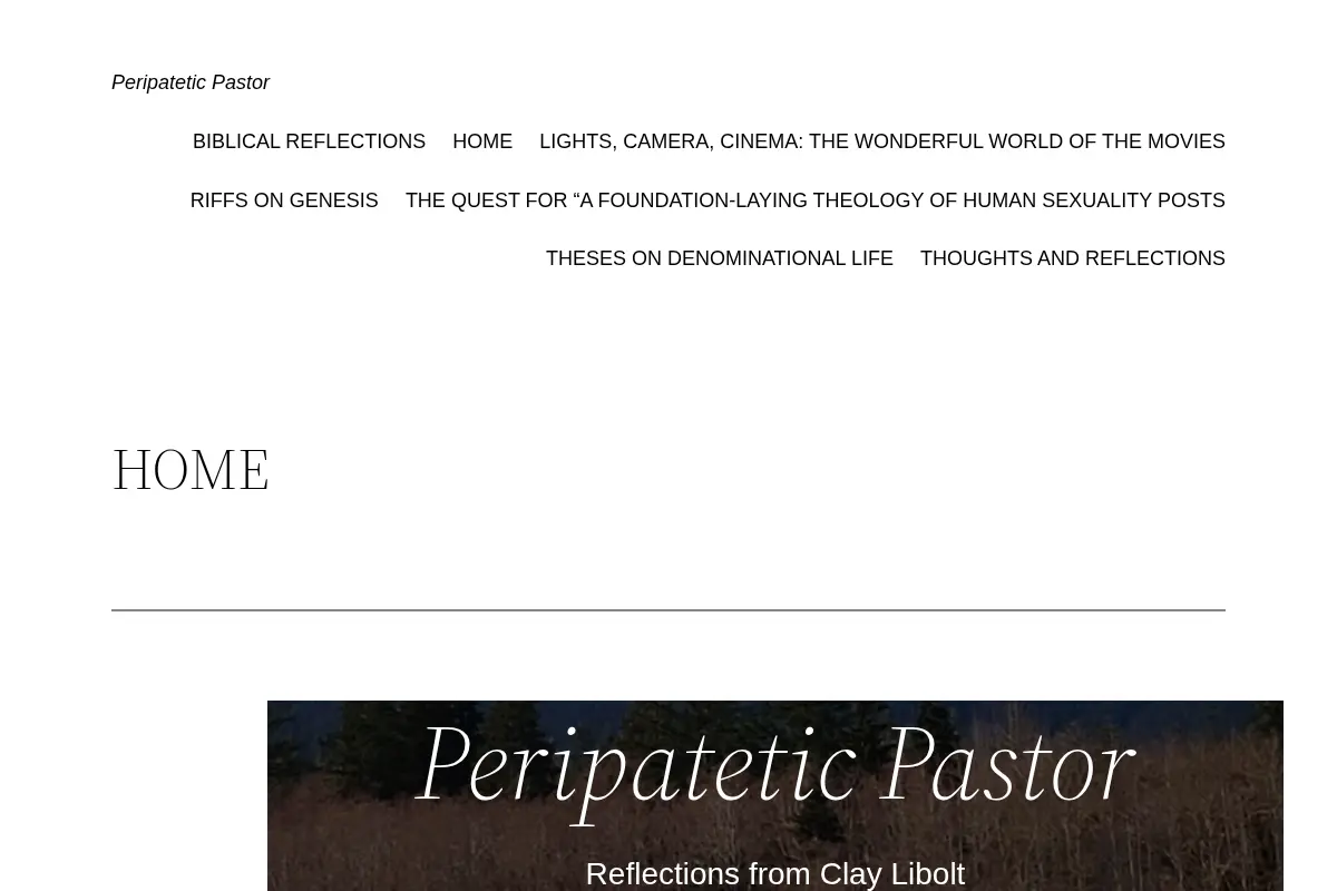 Peripatetic Pastor