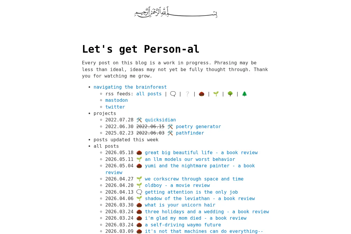 Let’s get Person-al