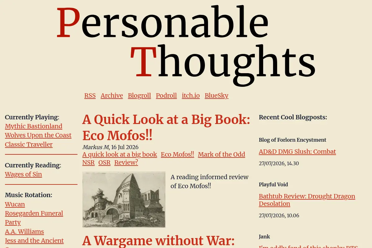 Personable Thoughts