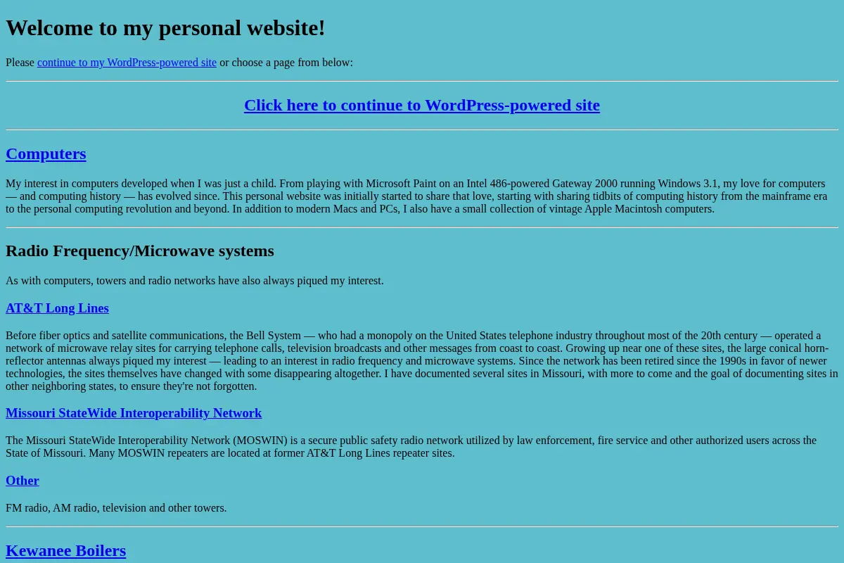 Garrett Fuller's personal website