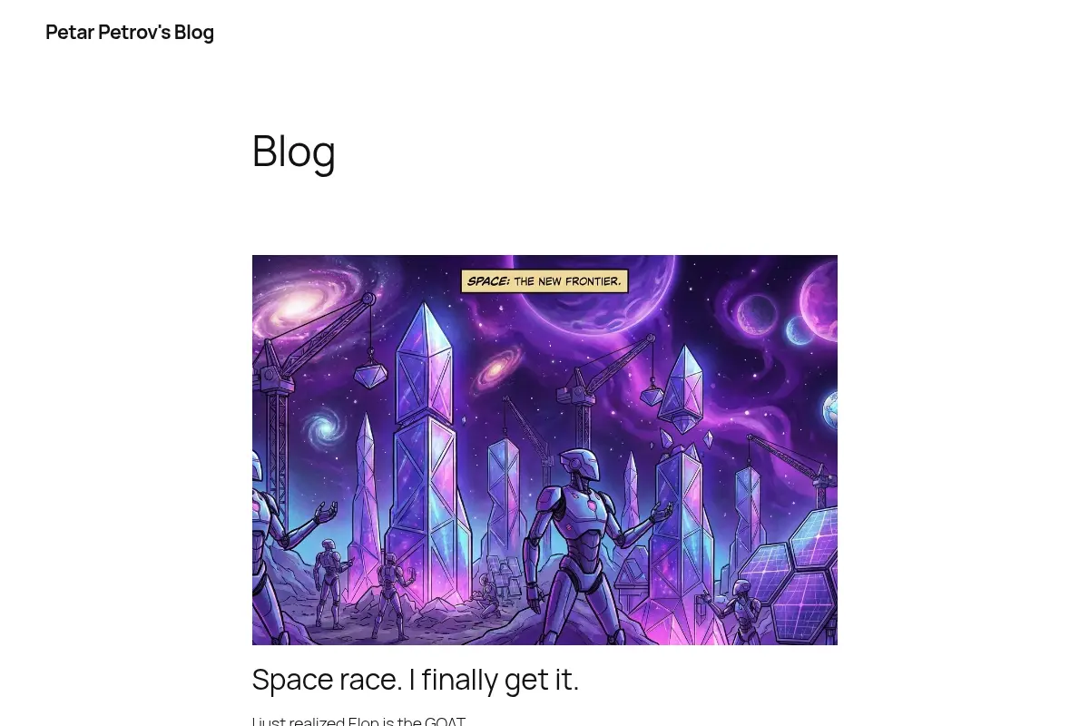 Petar Petrov's Blog