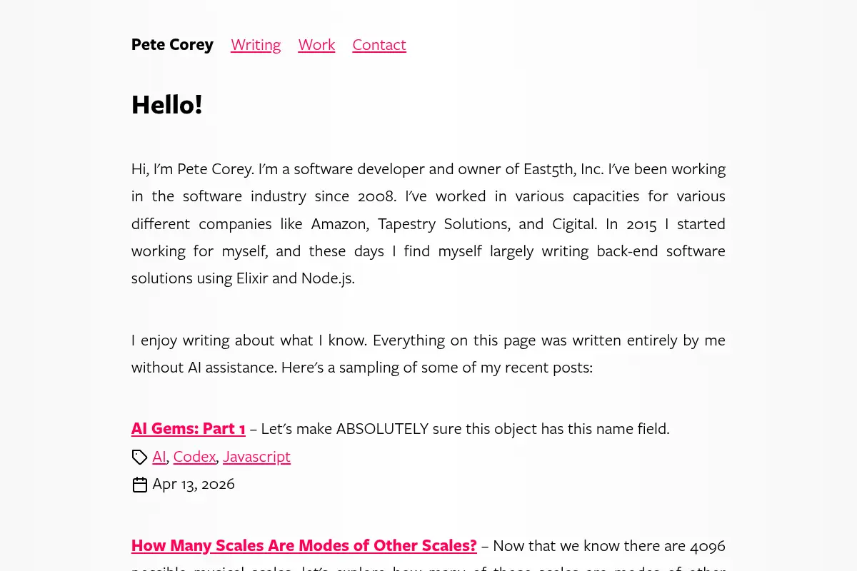 Pete Corey