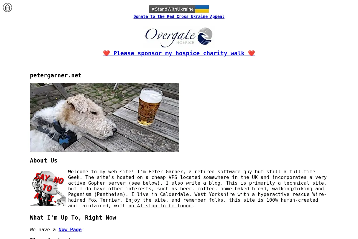 Peter Garner's Website and Gopherhole