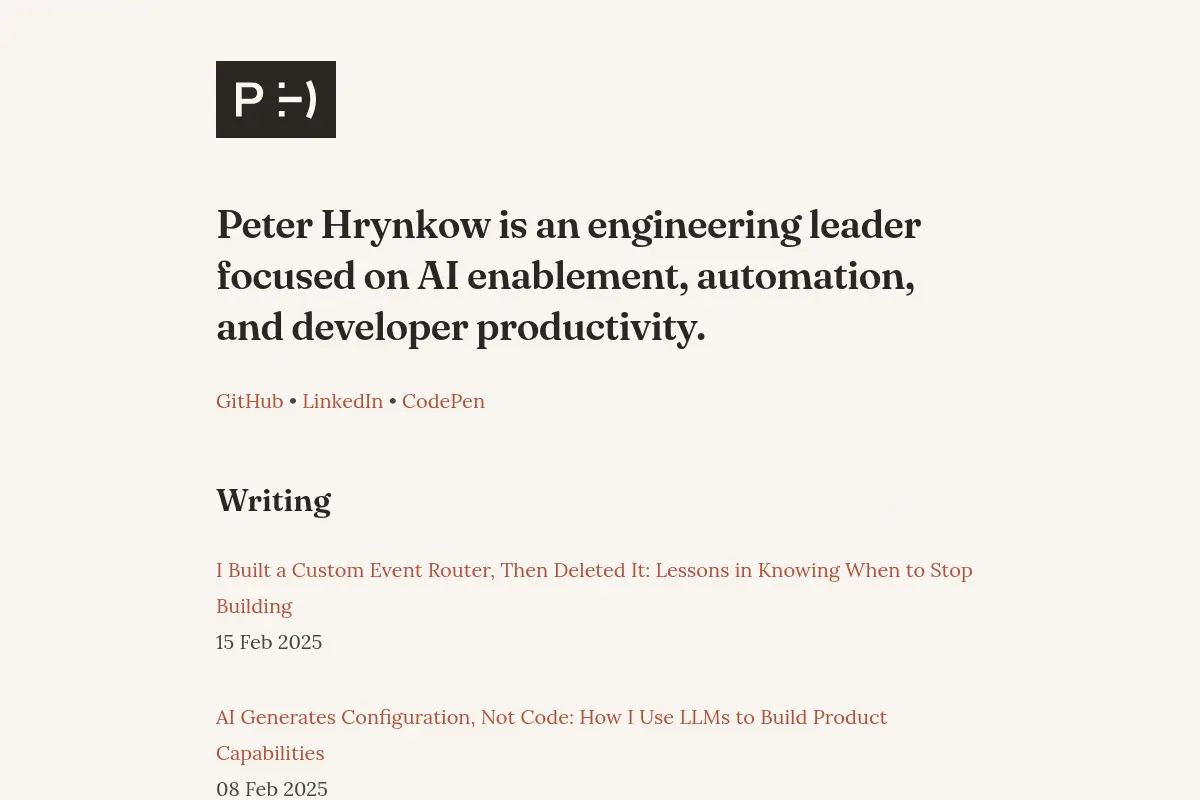 Peter Hrynkow - Vancouver Tech Leader