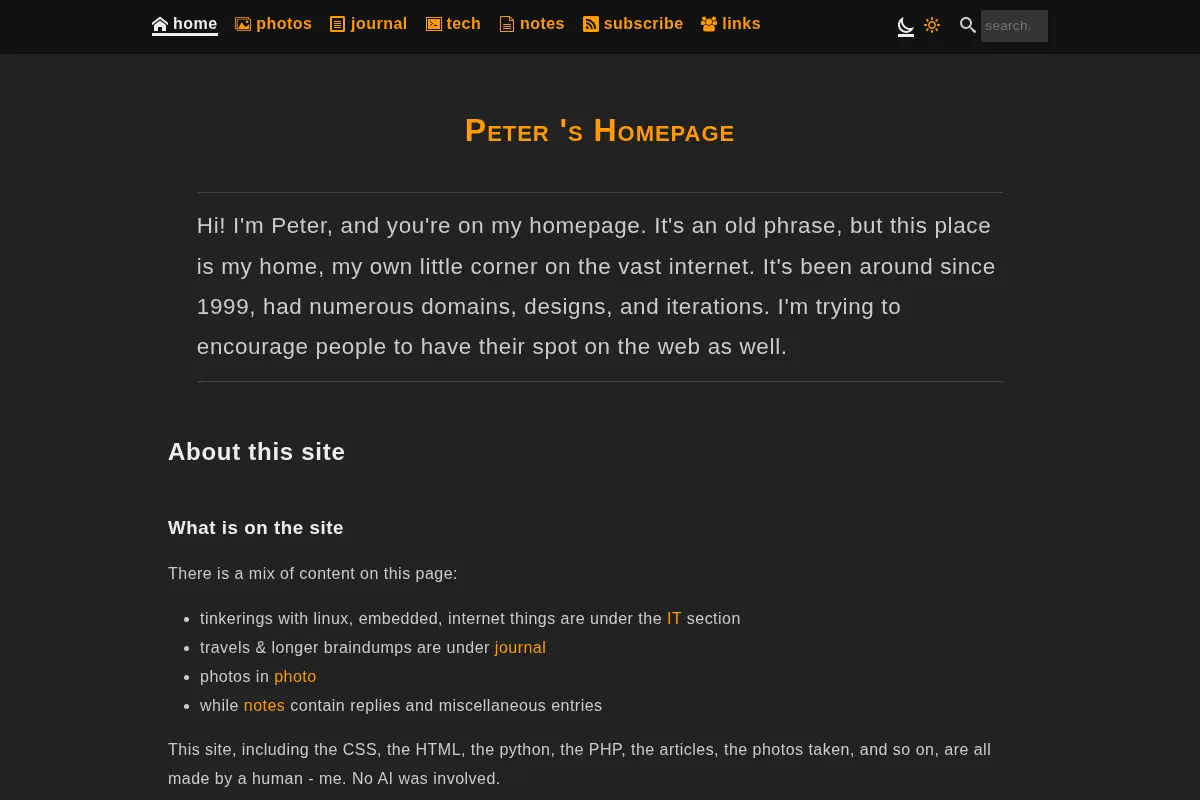 Peter's Homepage
