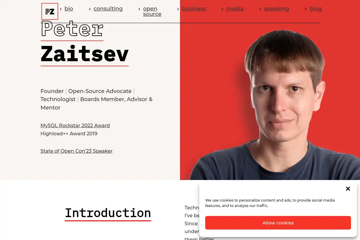 Peter Zaitsev - Personal Website