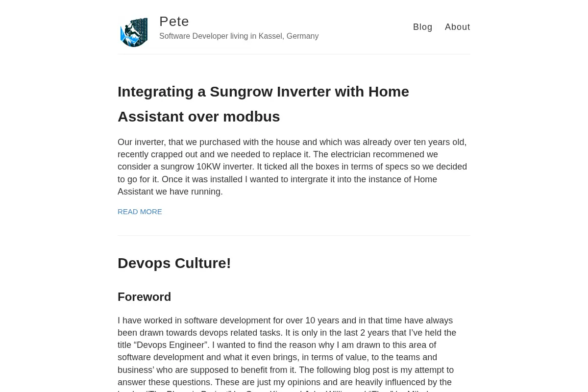 Pete's Projects