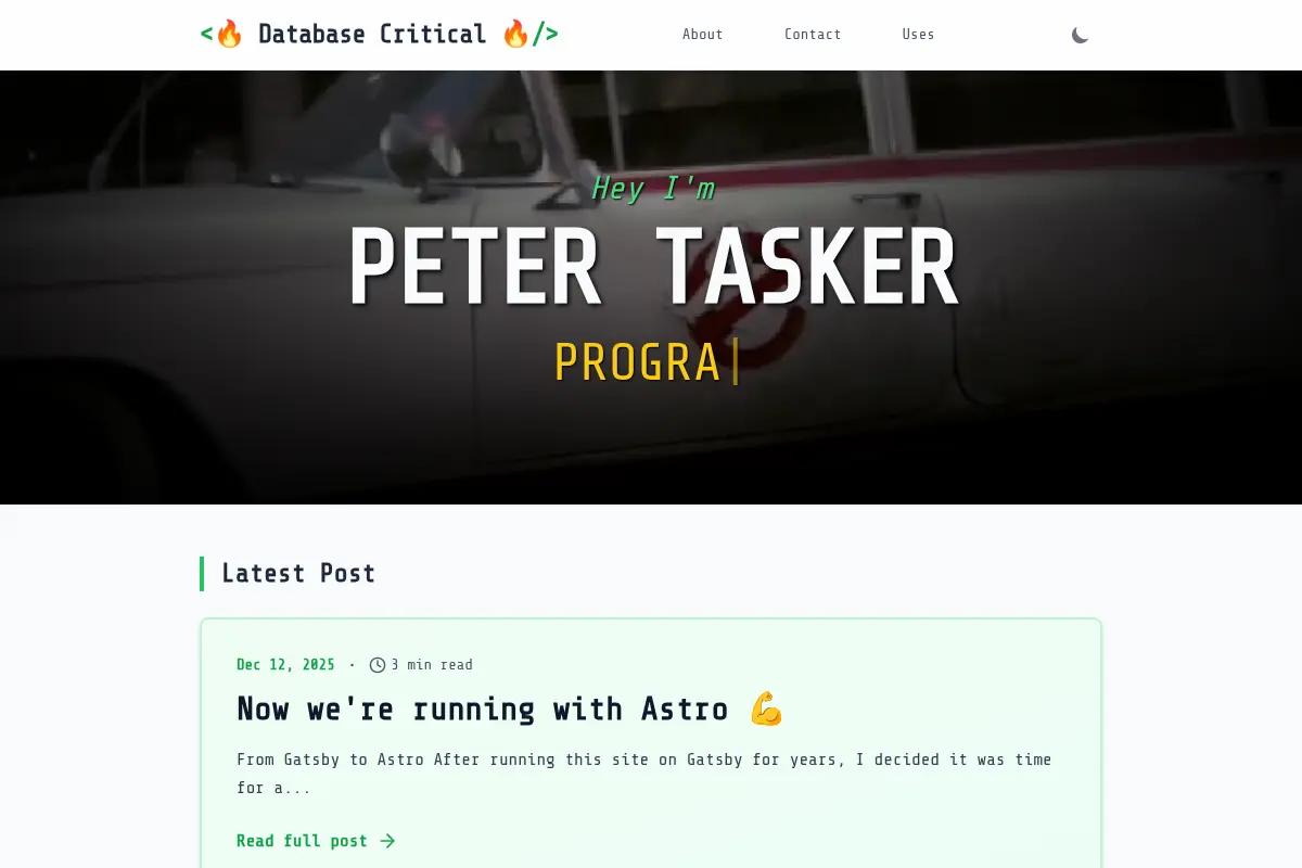 Peter Tasker - Software Developer