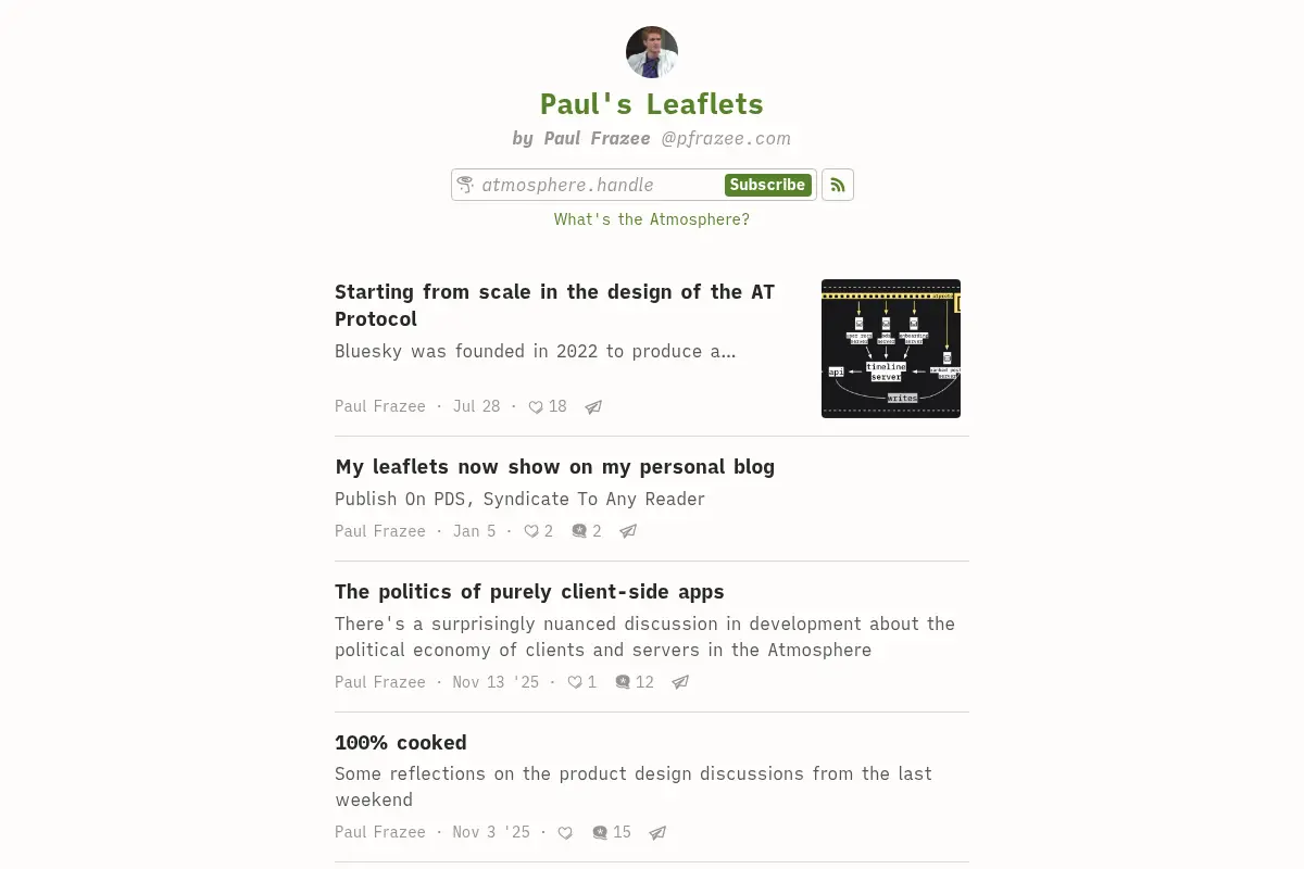 Paul's Leaflets