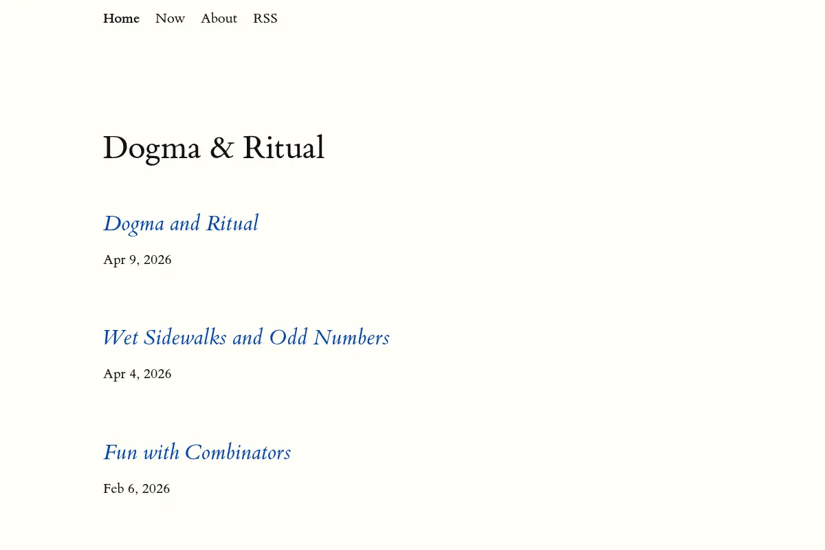 Dogma & Ritual