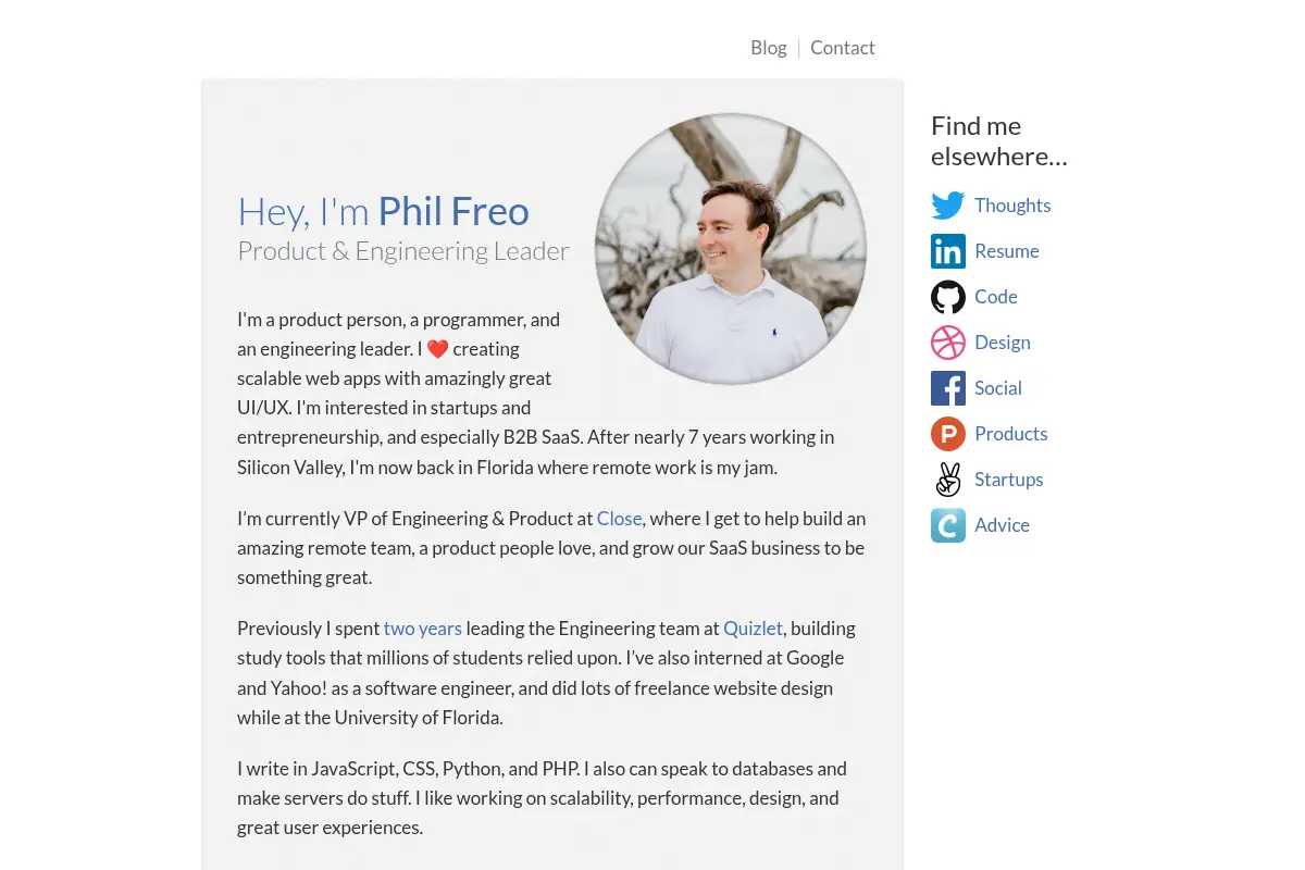Phil Freo – Product & Engineering Leader