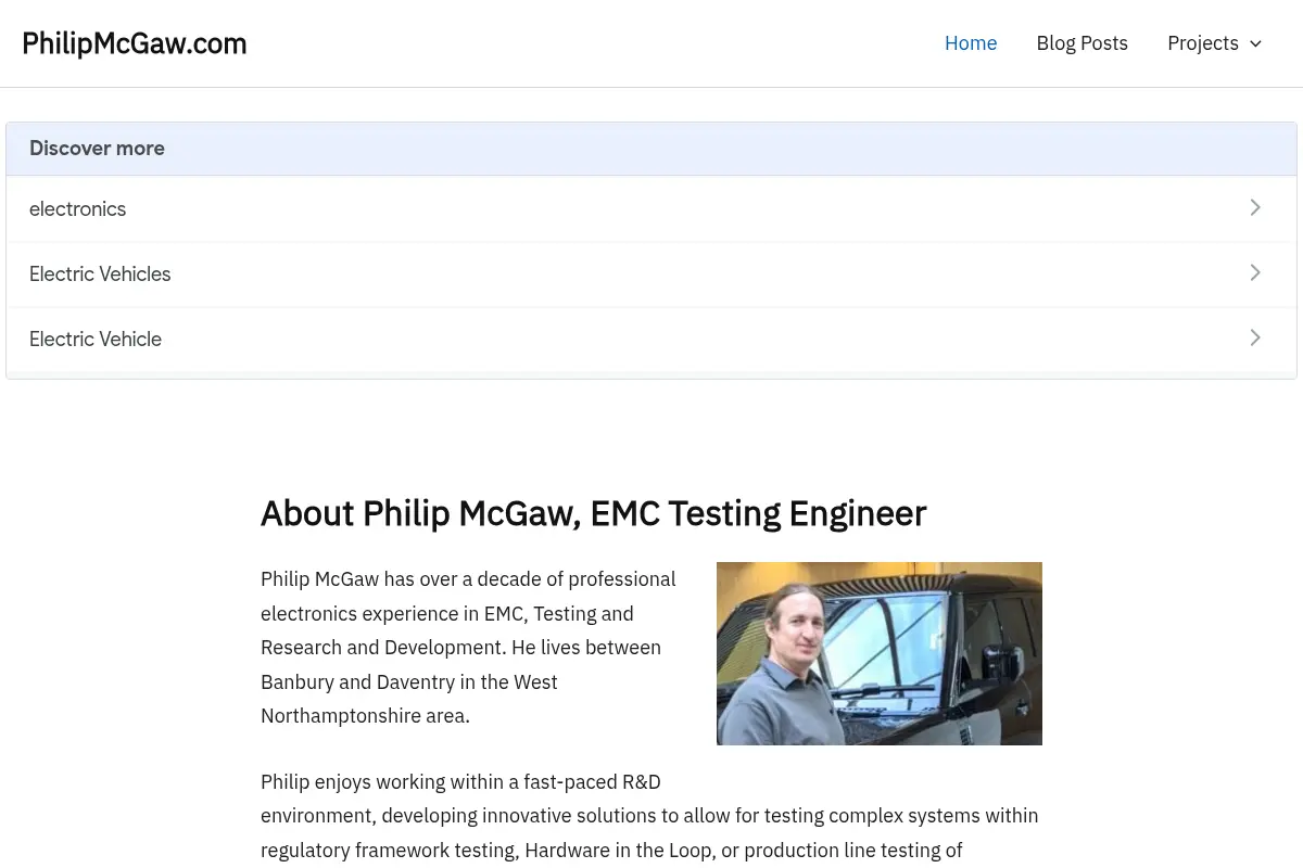 Philip McGaw's Professional Website