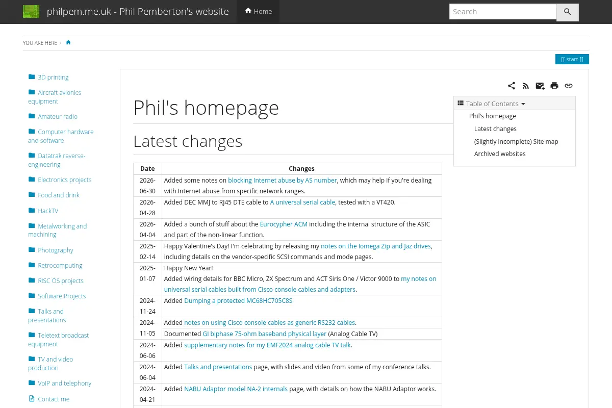 Phil Pemberton's Website