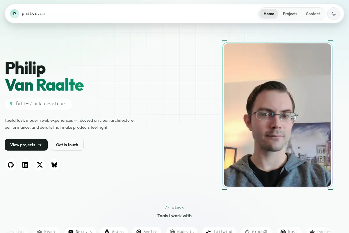 Philip Van Raalte - Full Stack Developer