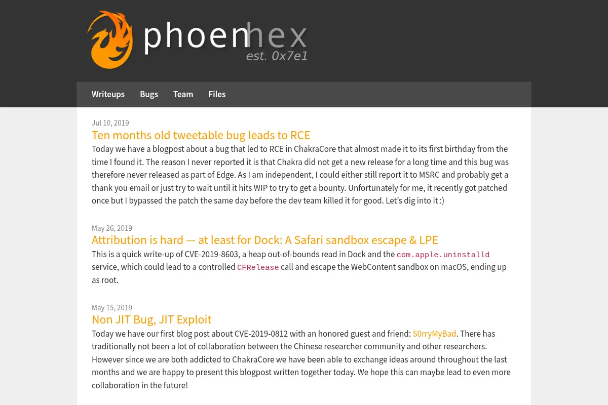 phoenhex team
