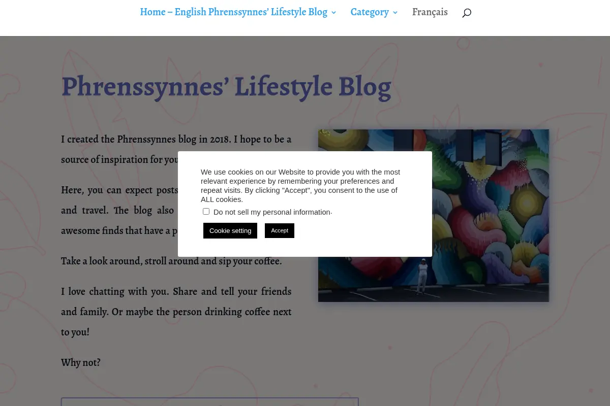 Le blogue lifestyle de Phrenssynnes