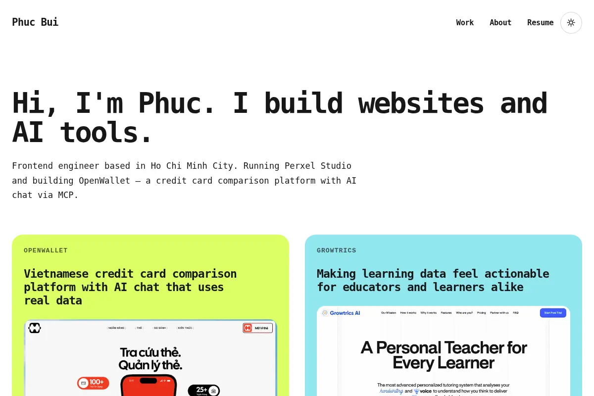 Phuc Bui — Frontend Engineer