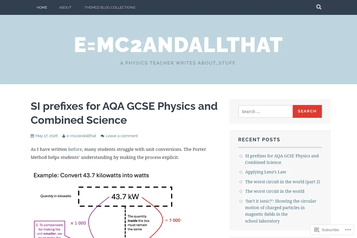 e=mc2andallthat