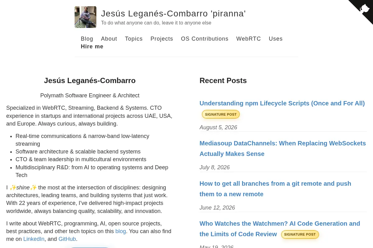 Jesús Leganés-Combarro 'piranna'