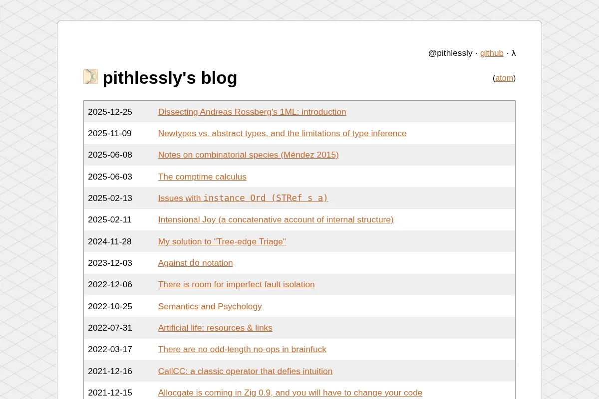 pithlessly's blog