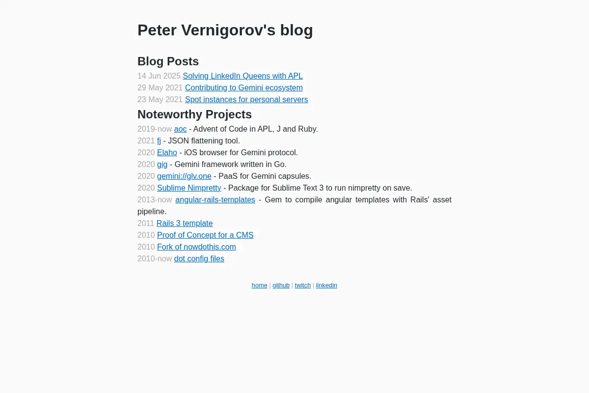 Peter Vernigorov's blog