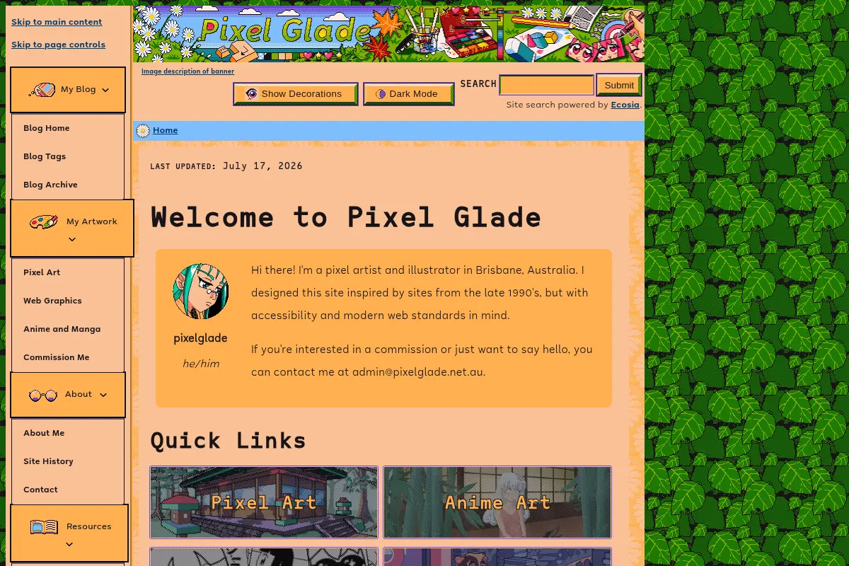 Pixel Glade Home