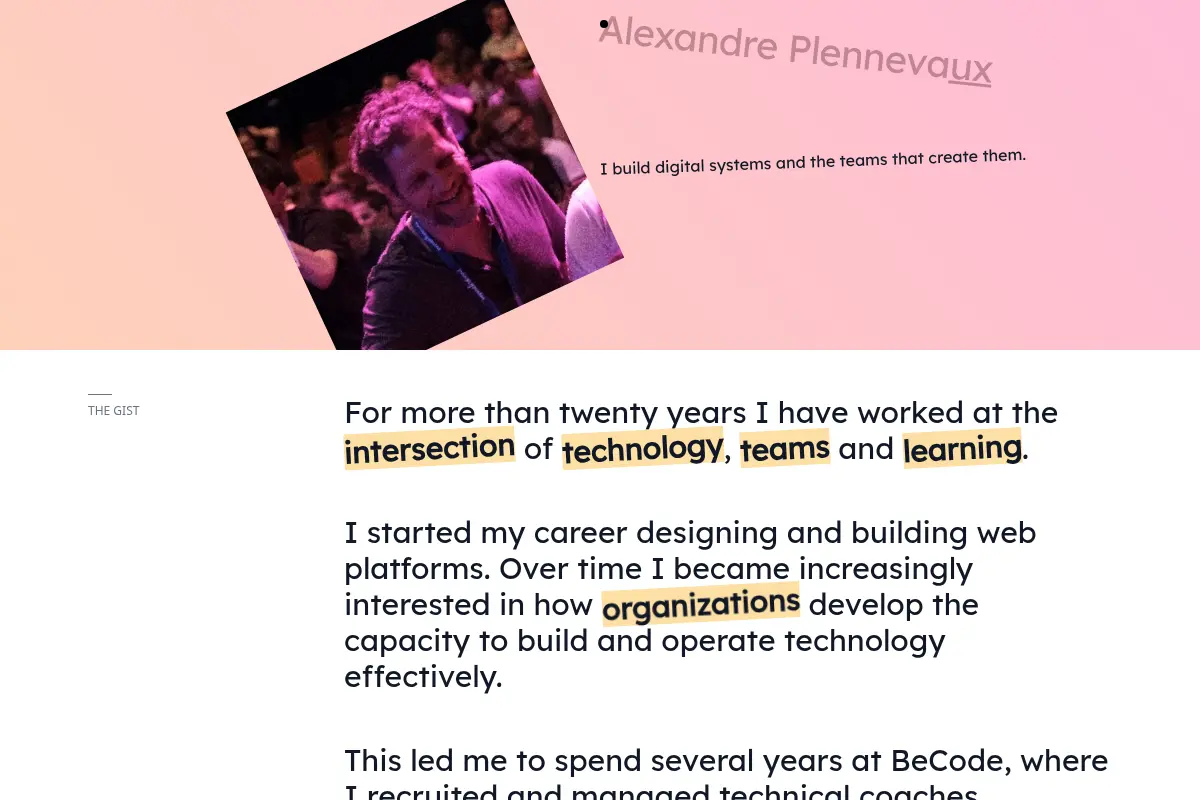 Alexandre Plennevaux — Building Digital Systems & Technical Teams