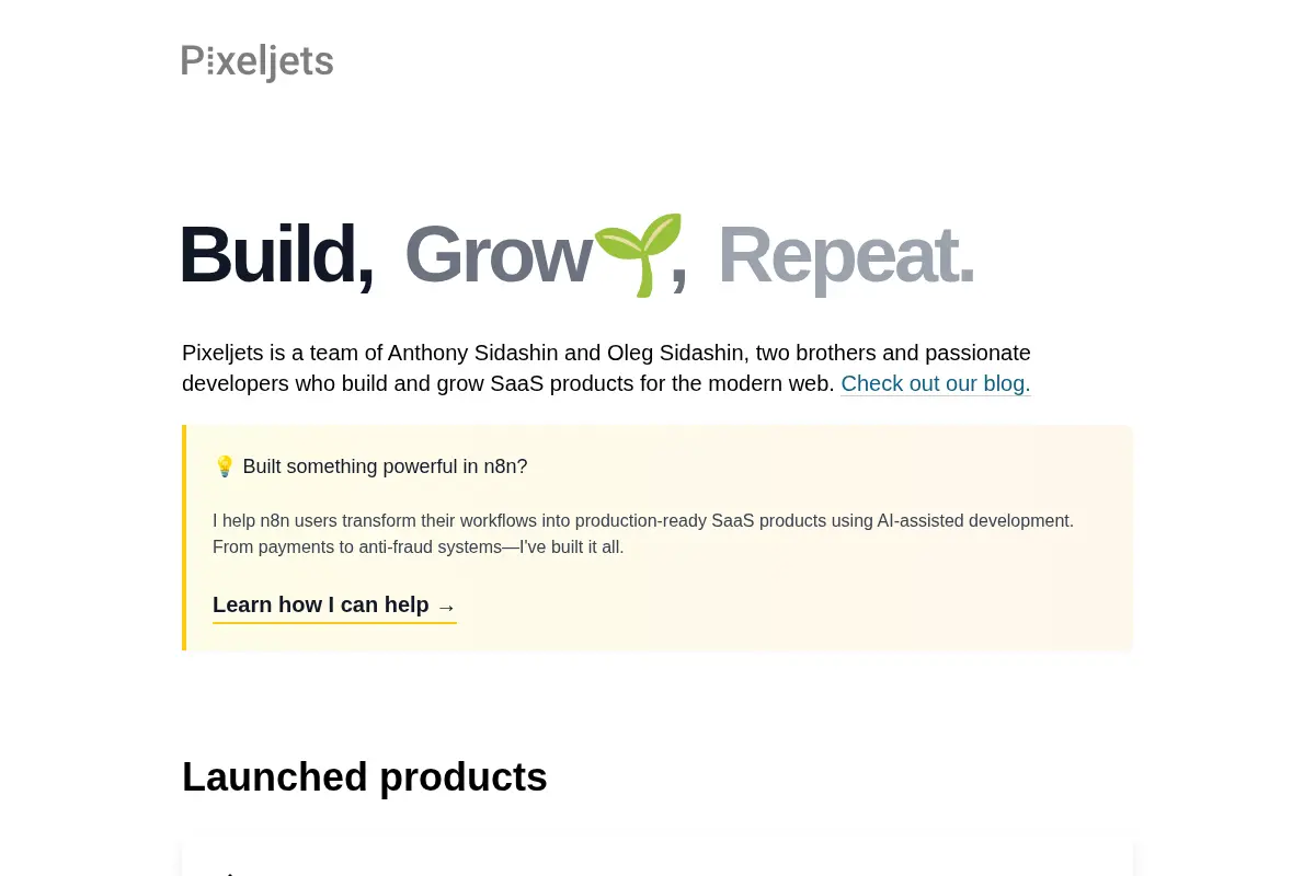 Pixeljets. Stories about building and growing SaaS products.