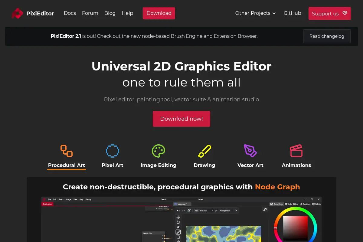 PixiEditor – Free Pixel Editor & 2D Graphics Software