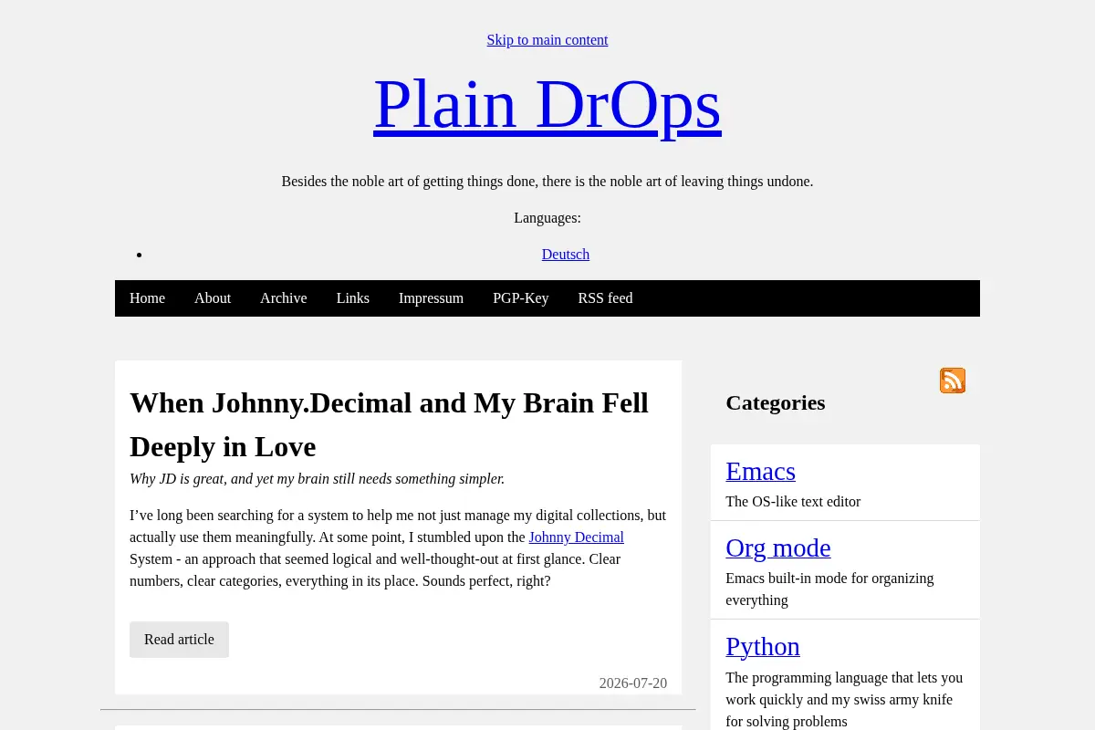 Plain DrOps