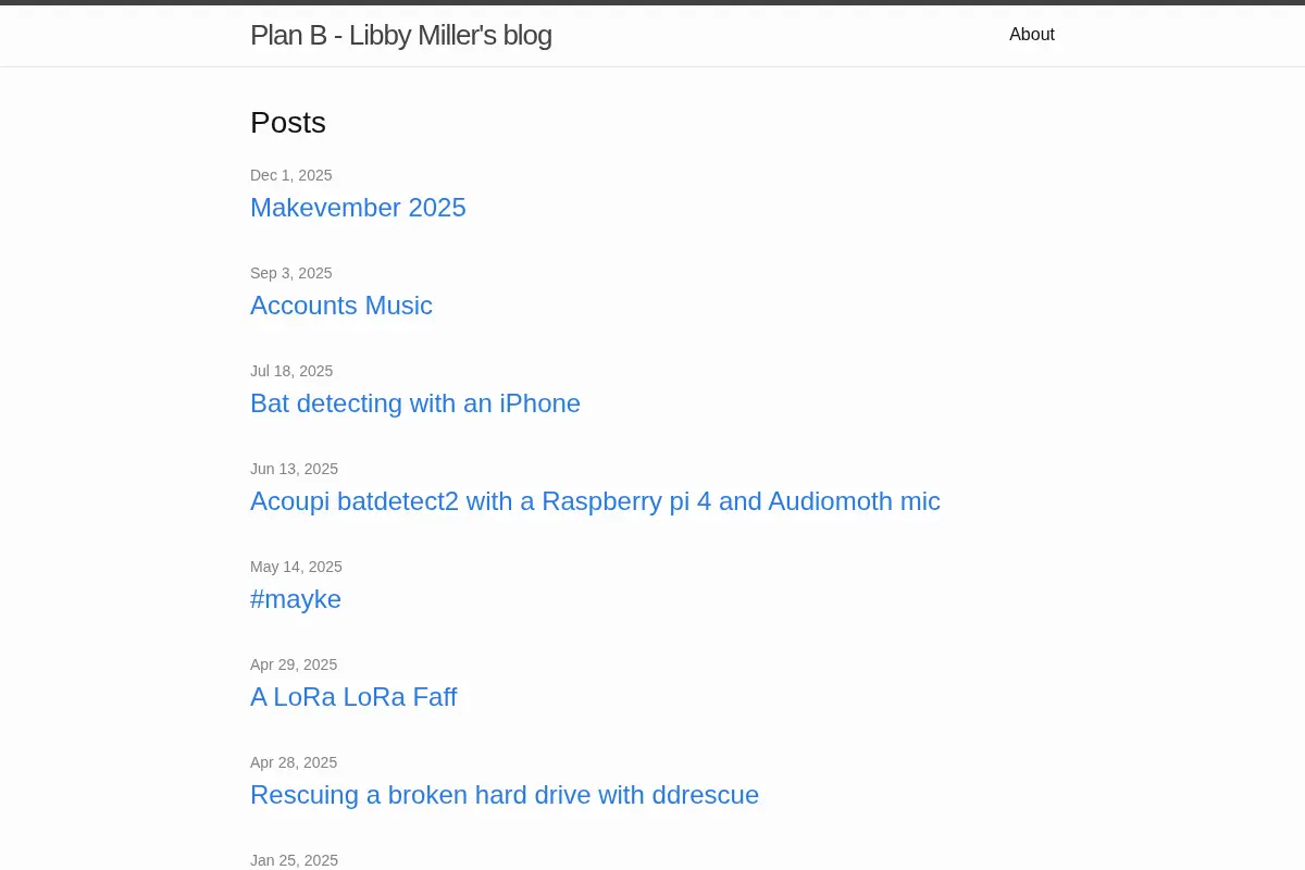 Plan B - Libby Miller’s blog