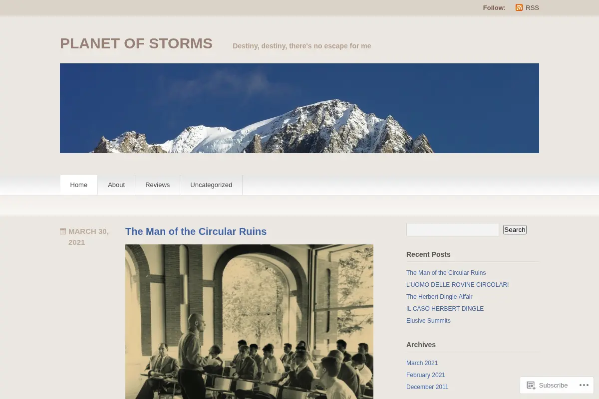 PLANET OF STORMS