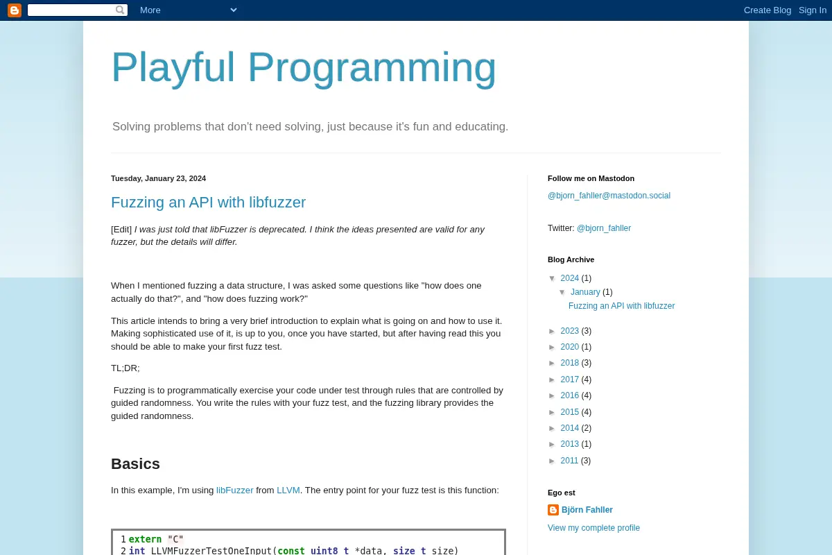 Playful Programming