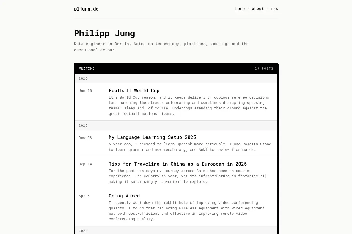 Philipp Jung – Data Engineer, Berlin