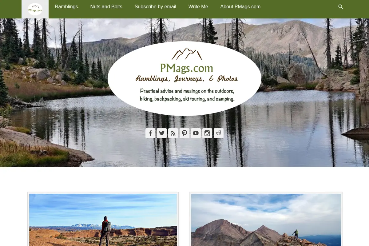 PMags.com – Practical advice and musings on the outdoors, hiking, backpacking, ski touring, and camping.