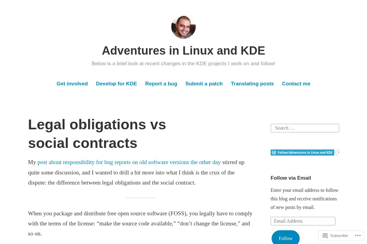 Adventures in Linux and KDE