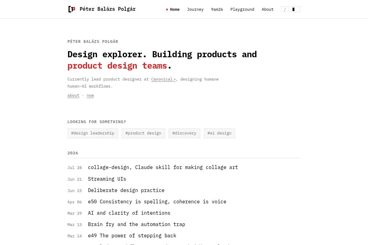 Péter Balázs Polgár - Design Explorer